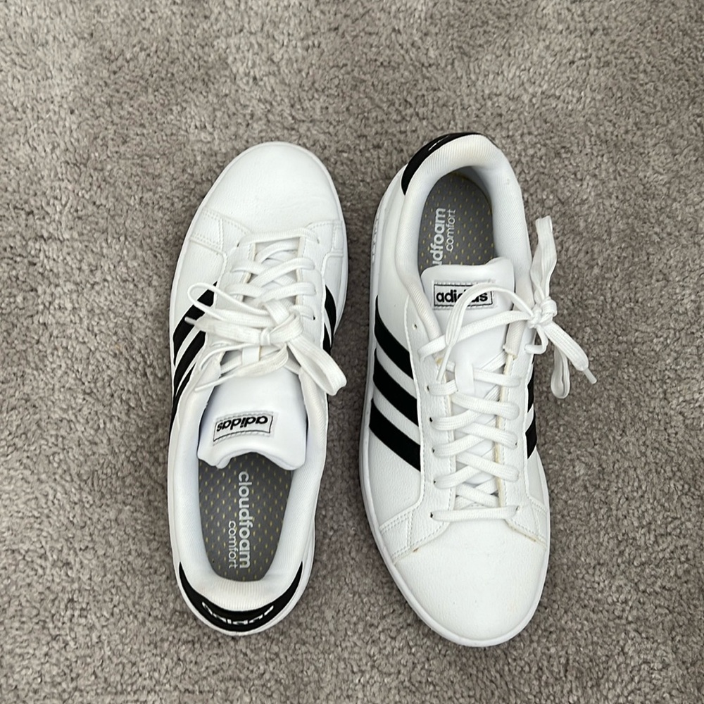 adidas White and Black Women's Athletic Shoes